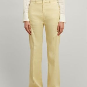 NWT....THE LIMITED DREW YELLOW LINEN PANTS